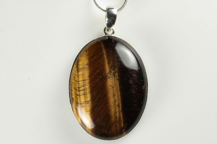 Tiger's Eye Pendant (Necklace) - Sterling Silver #192349